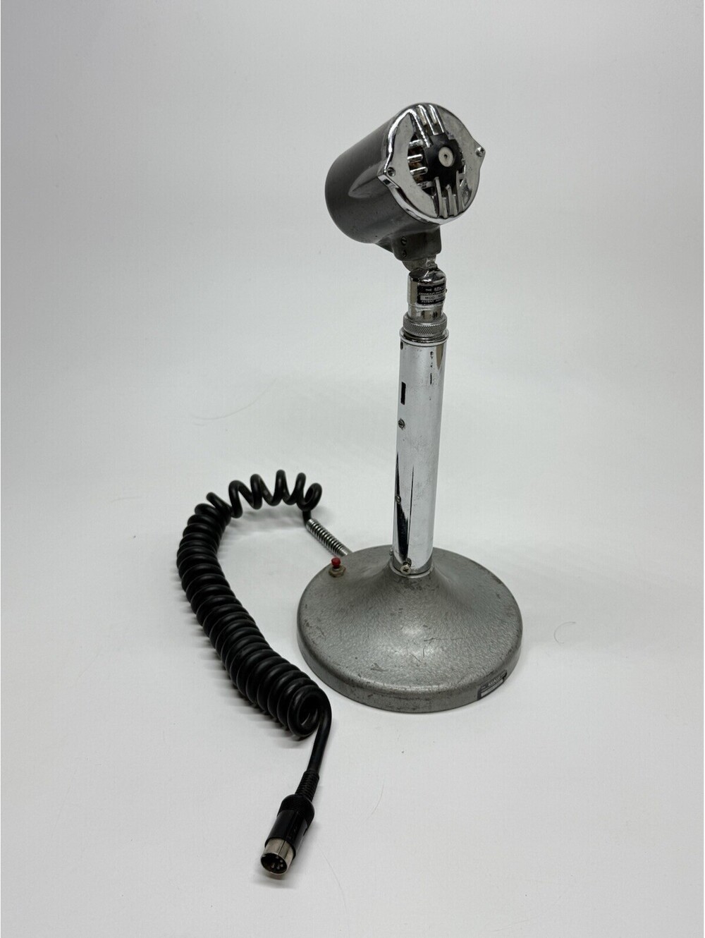 Vintage Astatic 10-C Ceramic Microphone Desk Stand Ham Radio Made in USA